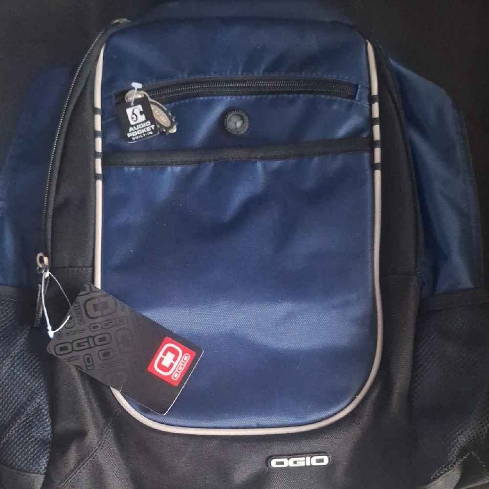 OGIO Blue and Black Sporty Backpack with Durable Design